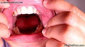 gagged milf mouth stuffed bdsm closeup choking fetish overload!