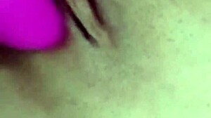 Brunette Hottie Fingers Wet Pussy Moans with Huge Tits on Display