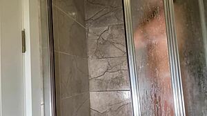 hidden cam catches hot milf mommy masturbating her fat tits 😏💦