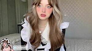 Teen Maid Caught Dripping Wet Pussy on Hotel Webcam!