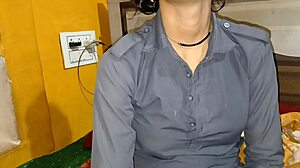 teacher pounds chained college coed's pierced tits with cucumber bondage