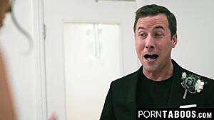 Best Man Deepthroats Bella Rolland's Ass Before Wedding Taboo Ride