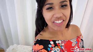 Sexy Ebony Loni Legend Deepthroats Interracial Cock