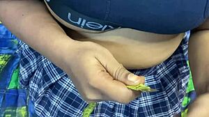 Why does stepdad keep fingering and exploiting his passive stepdaughter in this Indian MMS?