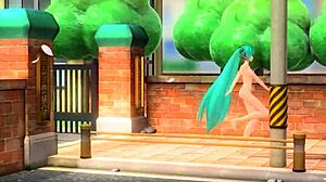 Hatsune Miku nude mod reveals big tits ass goddess body fully