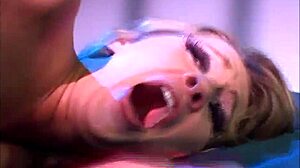 Blonde College Coed Bent Over For Rough Facial In Fishnets