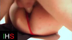 Beautiful brunette in leotard bends for deep ass pounding and more