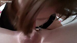 Sexy Petite Brunette Schye Reign Rides Monster Big Cock Hard