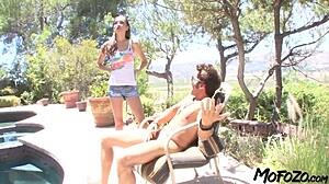Slim Step Sister's Tits Bounce Wild in Hard Doggystyle Slam