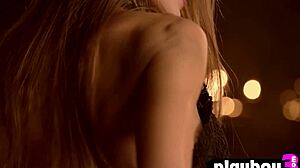 Stunning russian teen taya vais strips black lingerie slowly