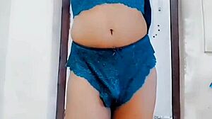 Sissy Cheerleader Masturbates Oiled Cum Limp Clitty