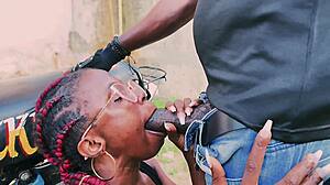 petite biker teen fucks standing on bike in public garage quickie