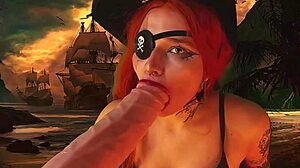 Pirate Girl Explodes In Wild Vibrator Orgasms All Holes Stuffed!