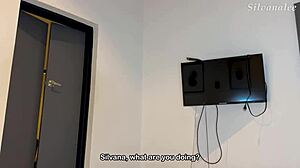 horny yoga teachers dp busty silvana lee 🍆🍑