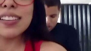 Brunette Latina Wife Bent Over Doggystyle by Husband's Best Friend POV