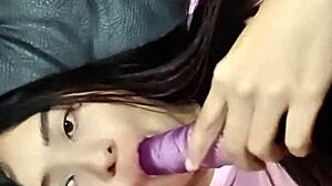 mom's friend lets me film her epic cock sucking skills