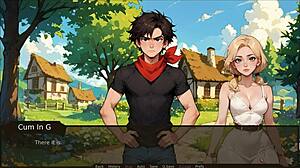 Farmer Kink Hentai: Party Bathroom Cock Check Turns Taboo