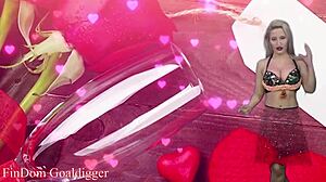 wanna be my valentines day slave for some femdom jerk off fun