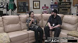 freshman mara luv squirms to mandatory hitachi orgasm pov 😩 vibrator spreads her shaved pussy