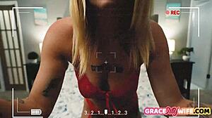 hot wife juliana marie 😍 cheats with massive bbc online match voyeur style 🔥