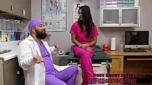 Nurse Misty Addams Deepthroats Patient in Hospital Fetish