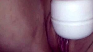 submissive pussy squirts from hard fingering and toys