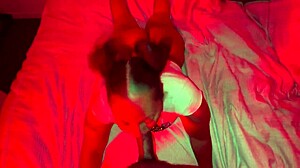 thick ebony neighbor sneaks over curious about that huge cock next door