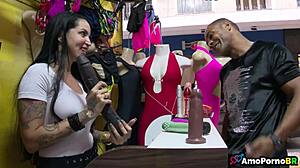 my brazilian wife elisa sanches takes monster cock in cuckold lingerie fuck