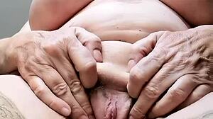 SHEER WHITE PANTIES TEASE BUSTY GILF INTO POV STRIPTEASE