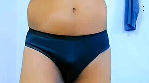 Sissy Cheerleader Masturbates Oiled Cum Limp Clitty