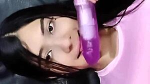 mom's friend lets me film her epic cock sucking skills