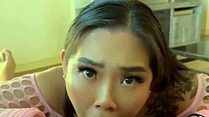 Step-daddy's huge cock chokes my throat pov gagging blowjob ends facial cumshot