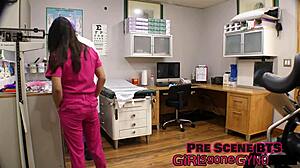 Nurse Misty Addams Deepthroats Patient in Hospital Fetish