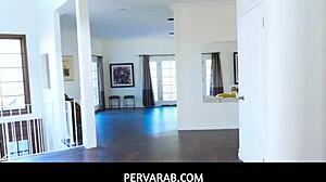 pervarab hot muslim maya bijou slurps double cumcockted load