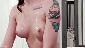 Busty tgirl autumn rain nuru massages gf lilly bell