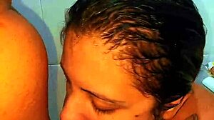 Surprised her in shower for curvy fuck
