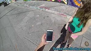 pov teen amateur takes jizz deep in mouth outdoors
