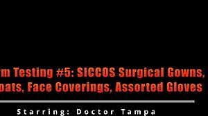 testing siccos surgical gowns lab coats and glove varieties up close