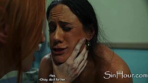 Stepdaughters lulu chu and penny barber pussy ride strapon taboo.