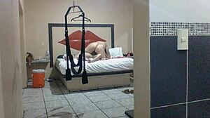 mexicana culona puta sucks cock deep then rides it hard for creampie
