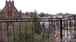 Mmm mature cougar shares throbbing cock with teen in stockings 😍 heels suck fest!