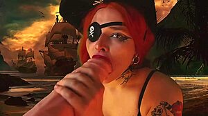 Pirate Girl Explodes In Wild Vibrator Orgasms All Holes Stuffed!