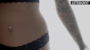 Stockinged Babes Wake For Steamy Morning Lesbian Licking And Fingering