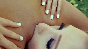 small tits blonde babe facesits girlfriend outdoors in snow ☃️👅