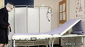 Damn that naughty babe gulps down every cumshot facial from the blowbang crew