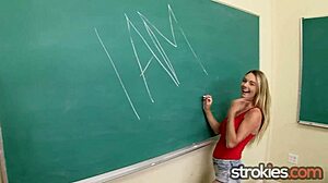 Mae And Kacey Quinn's Naughty Detention Handjob Escapades