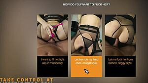 kinky ass play... with gorgeous scarlet chase vibrator fishnets pov