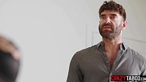 dominant jewelz blu's big ass fucks two monster cocks threesome 😈🍑💦