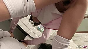 did this petite japanese teen 18+ tempt classmate for toilet creampie uncensored jav?