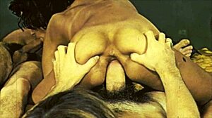 Vintage Threesomes Explore Hairy Pussy Group Fun
